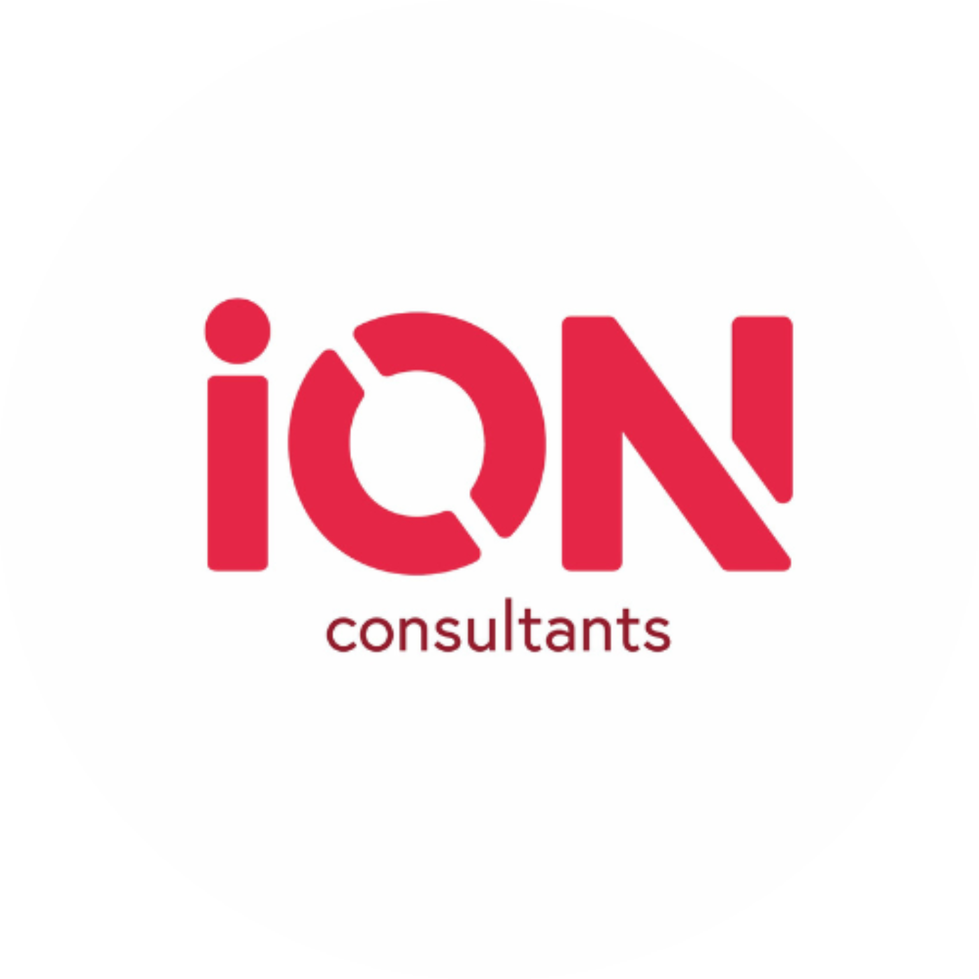 Image showing a red logo against a white background that reads 'iON Consultants'