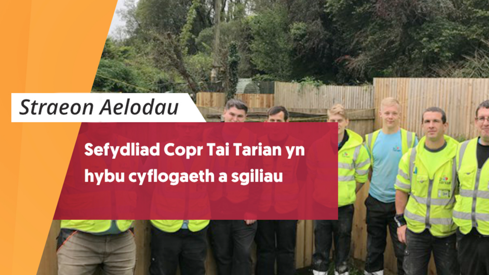 Sefydliad Copr Tai Tarian yn hybu cyflogaeth a sgiliau