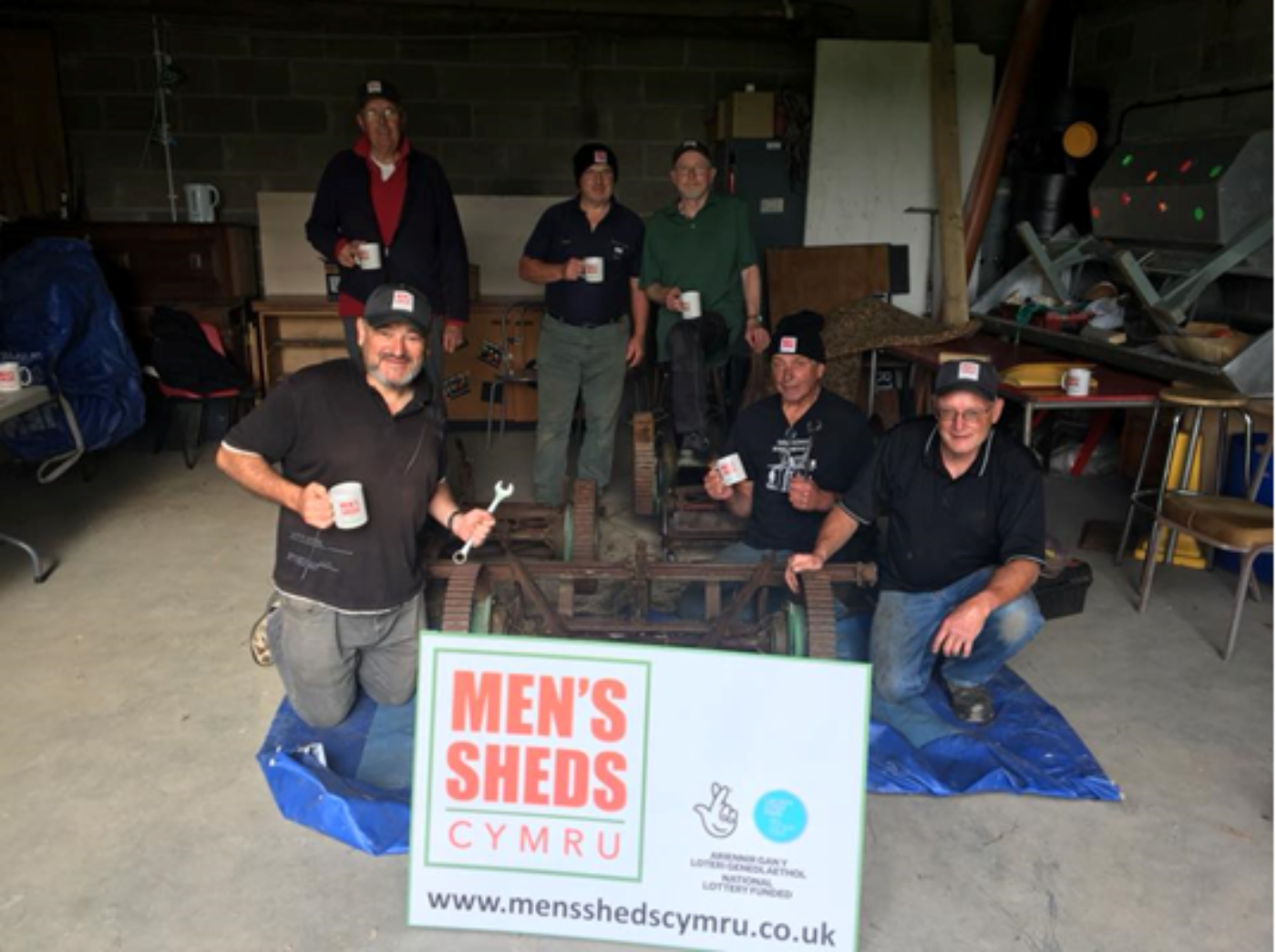 Men’s Sheds yn mynd i'r afael ag unigrwydd