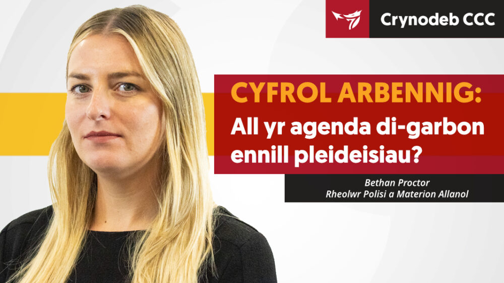 A all yr agenda di-garbon ennill pleideisiau?