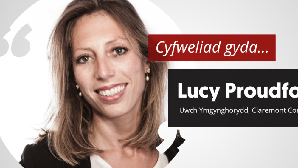 Cyfweliad gyda . . . Lucy Proudfoot