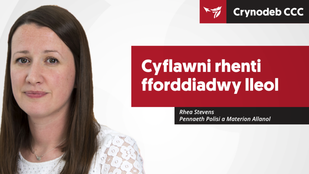 Cyflawni rhenti fforddiadwy lleol