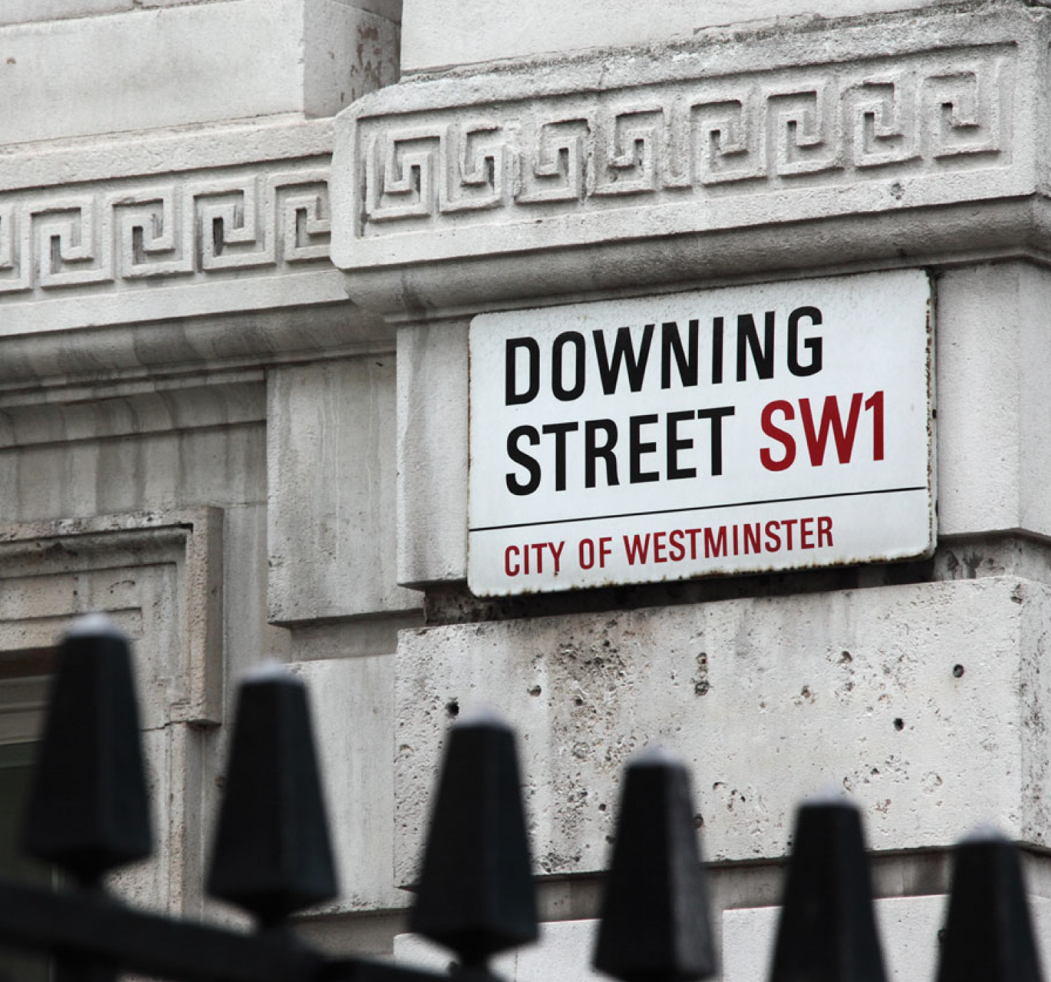 Picture of street sign for Downing Street
